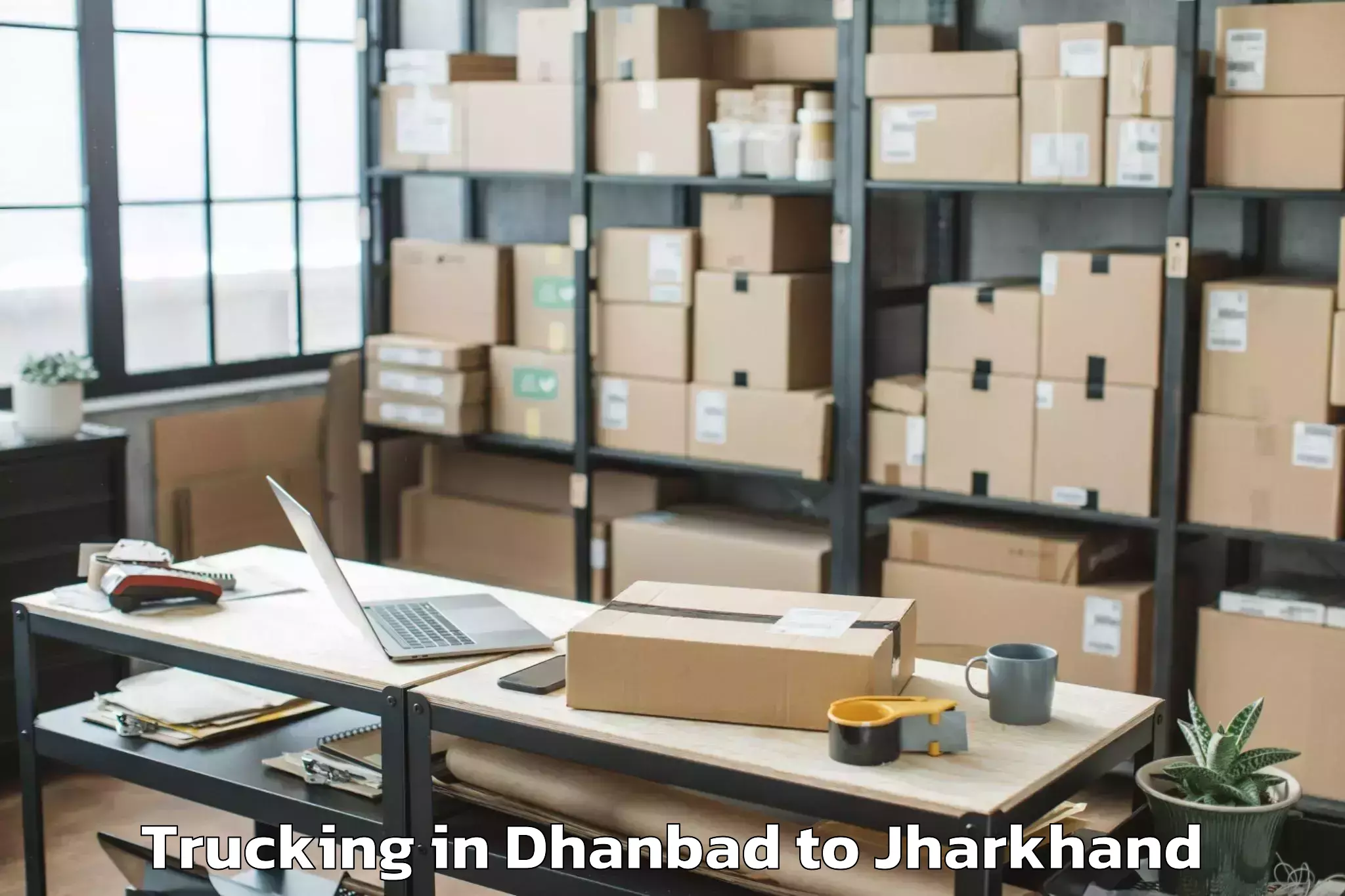 Book Dhanbad to Panki Palamu Trucking Online